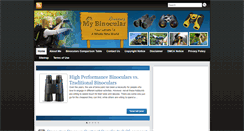 Desktop Screenshot of mybinocularreviews.com